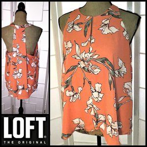 Loft Sleeveless Peephole Blouse Shell